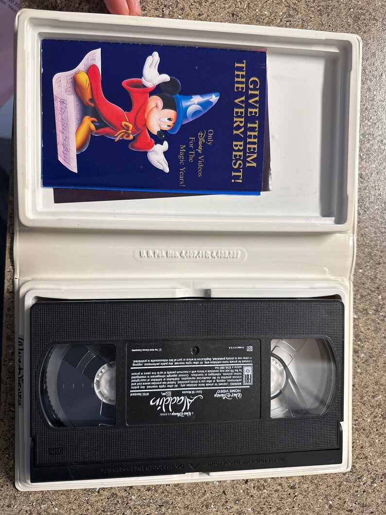 Aladdin VHS Classic. Black Diamond Edition. Etsy