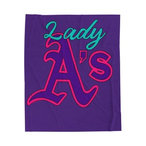 Cozy Lady A&#39;s Velveteen Plush Blanket, Soft Throw Blanket for Home Decor, Gift for Fans, Snuggle and Chill Blanket, Colorful Plush Decor