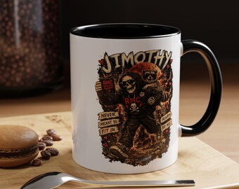 Timothy Skeleton Biker Mug | Accent Coffee Mug 11oz 15oz
