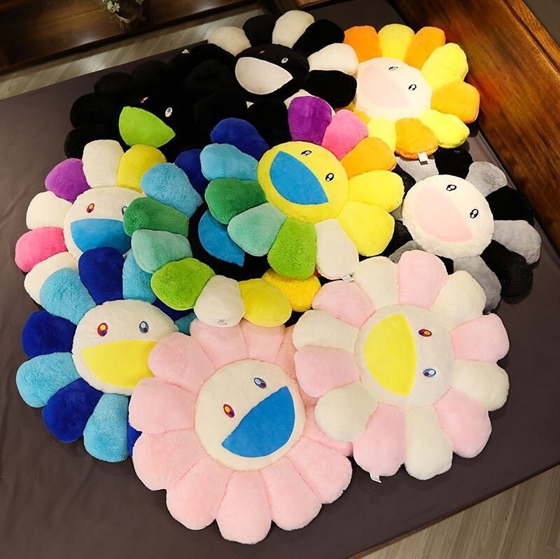 Takashi Murakami Inspired Flower Pillow Cushion – 3DMiniKicks