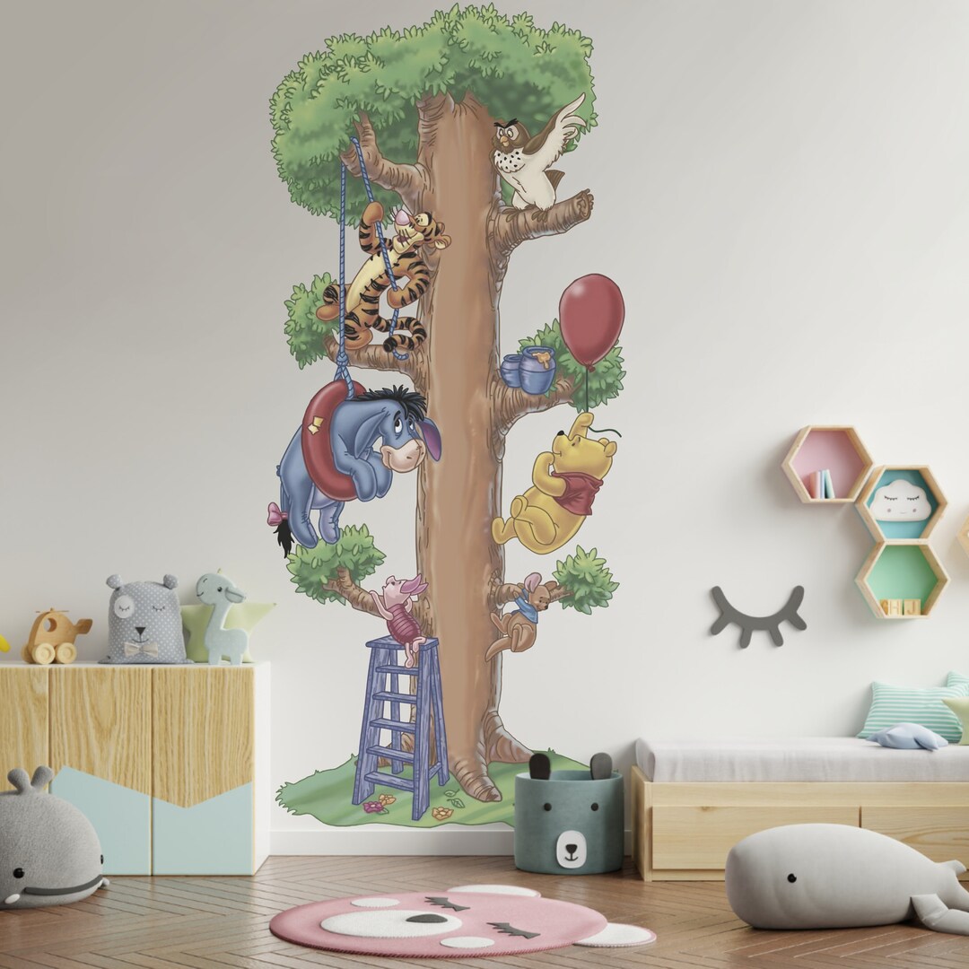 Removable Winnie the Pooh With Friends Wall Decals and Murals Etsy