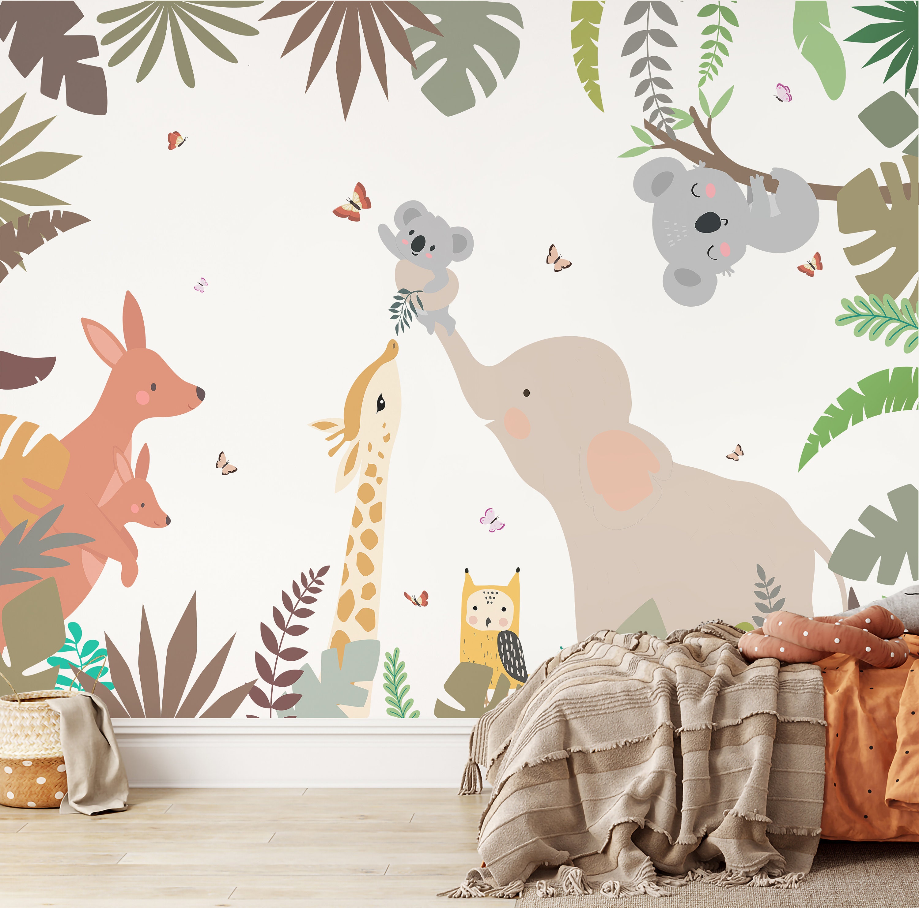 Sticker pour porte Bébé Koala - Koala Ourson - Filles - Garçons - Enfants -  85x205 cm