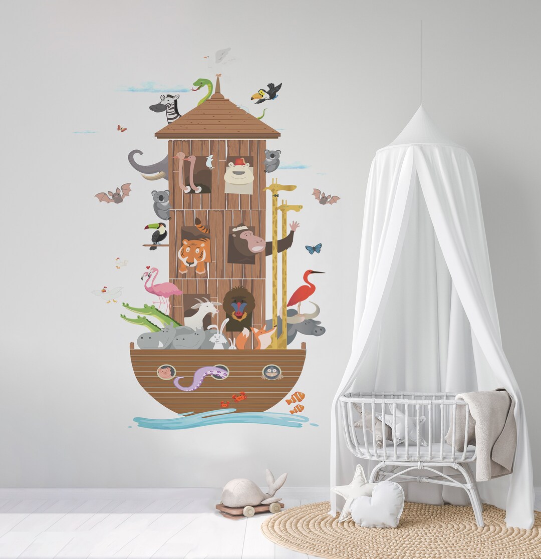 Noah's Ark Wall Decals Wall Murals Sticker Wallaper - Etsy