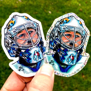 Ed Belfour Vinyl Sticker - Celebrate the Iconic Toronto Hockey Goalie! Choose from Regular or GLITTER Variation!