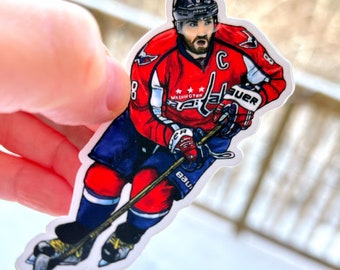 Alexander Ovechkin Vinyl Sticker, Washington Hockey, Ovi