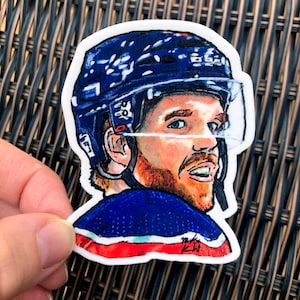 Connor McDavid  Hockey Vinyl Sticker - Perfect for Edmonton Supporters