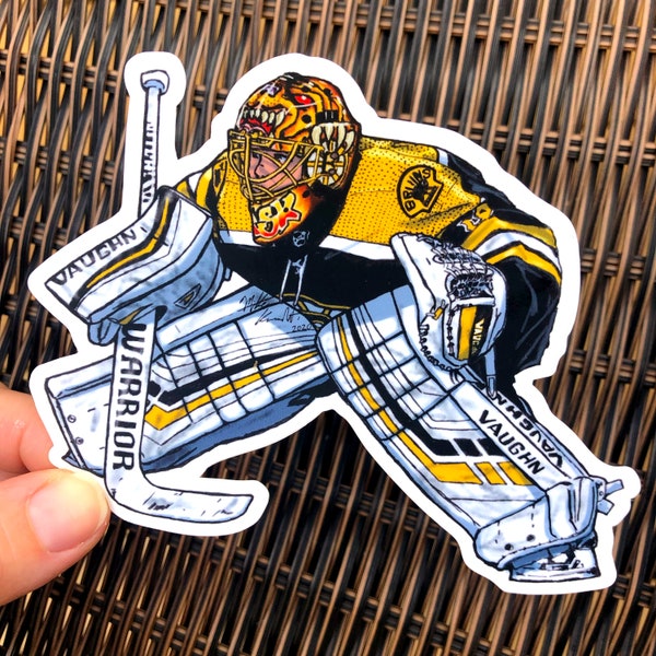 Tuukka Rask Boston Hockey Vinyl Sticker - Perfect for Fans of the Finnish Goalie! 2 Sizes available