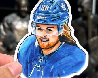 William Nylander Toronto Vinyl Sticker -Swedish Hockey Fan Art