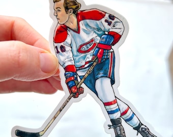 Guy Lafleur Montreal Vinyl Sticker - Hockey Legend