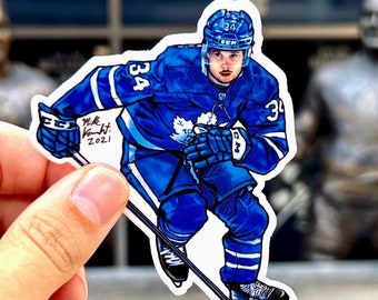 Auston Matthews Toronto Hockey Vinyl Hockey Sticker
