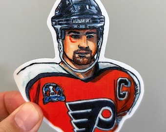 Eric Lindros Philadelphia Vinyl Sticker - Hockey Fan Gift