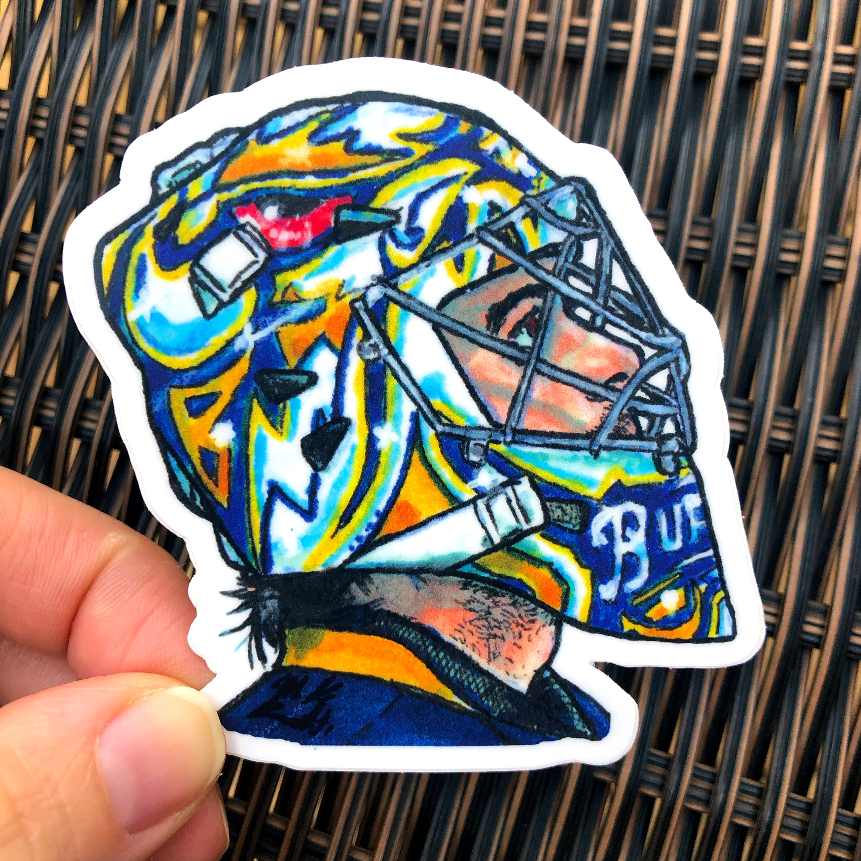 Ryan Miller Goalie Vinyl Sticker! Buffalo Hockey Fanatics Unite! - Etsy