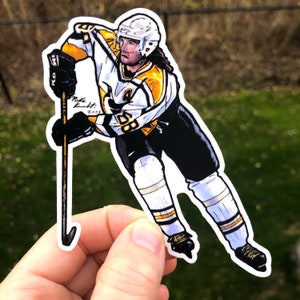 Jaromír Jágr Pittsburgh Hockey Vinyl Sticker - Show Your Love for the Czech Legend!
