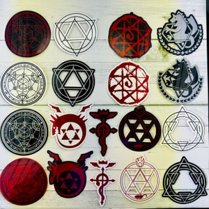 FMA Aufkleber - Vinyl Die-Cut Aufkleber - Fullmetal Alchemist / Fullmetal Alchemist Brotherhood