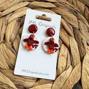 Virginia Tech HokieBird Earrings