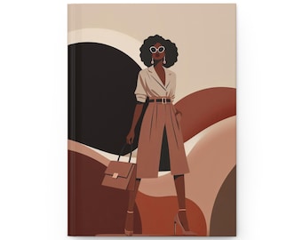 Cuaderno de tapa dura inspirador / Diario minimalista elegante / Regalo para ella / Diario de escritura en blanco