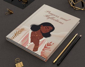 Diario de oraciones y reflexiones / Diario de tapa dura, diseño de escrituras de fe