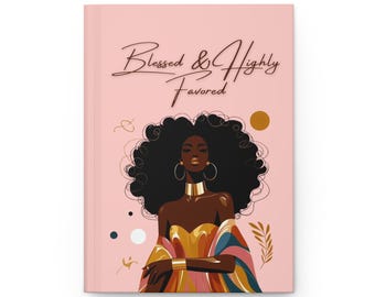 Black Woman Art Journal - Cuaderno inspirador «Bendita y muy favorecida»