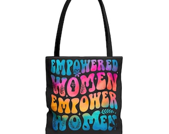 Bolsa de lona con mensaje "Mujeres Empoderadas" / Bolsa de lona feminista con cita inspiradora