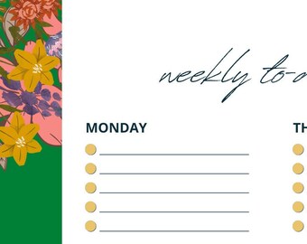 Digital Daily/Weekly Planner Green
