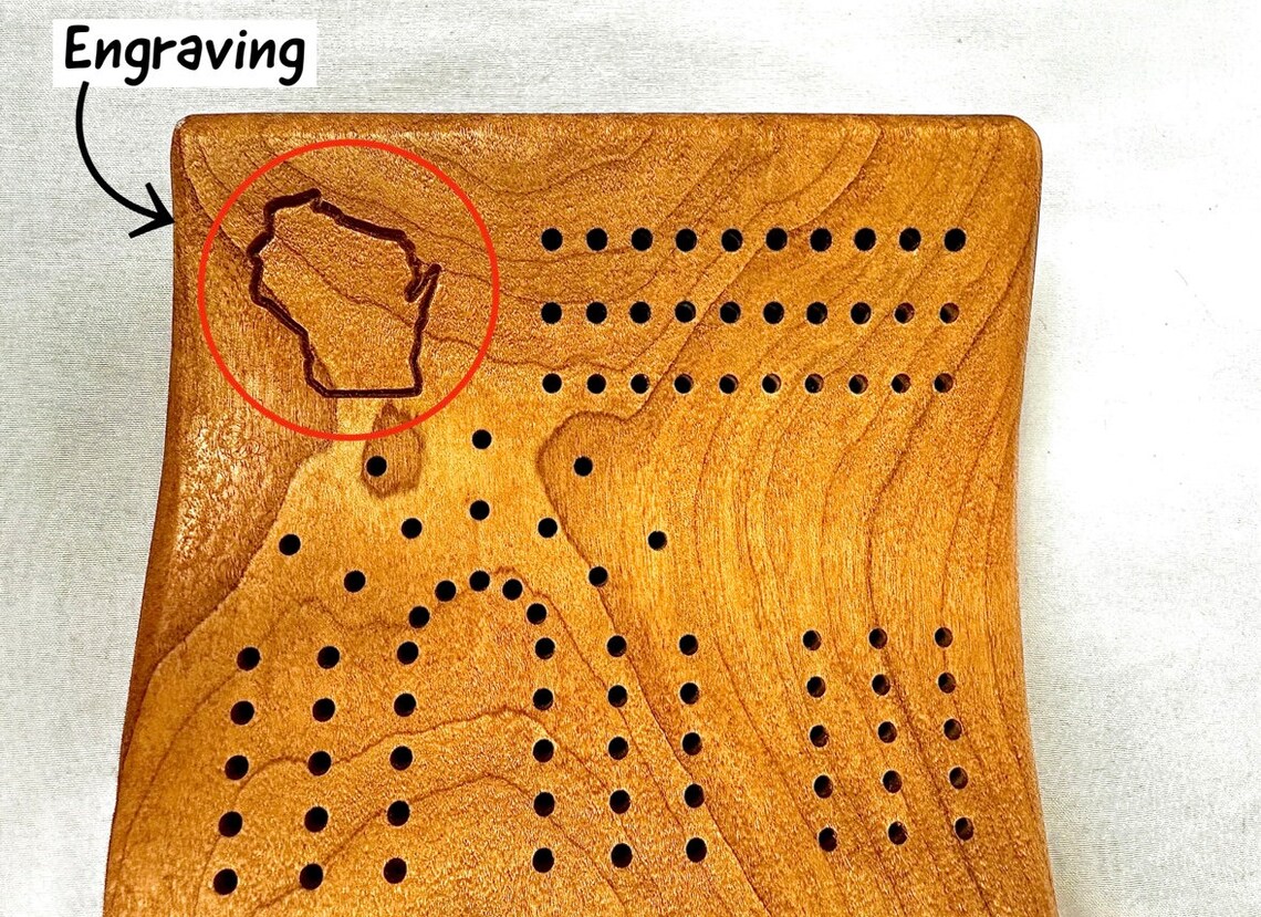 Custom Cribbage Board Etsy