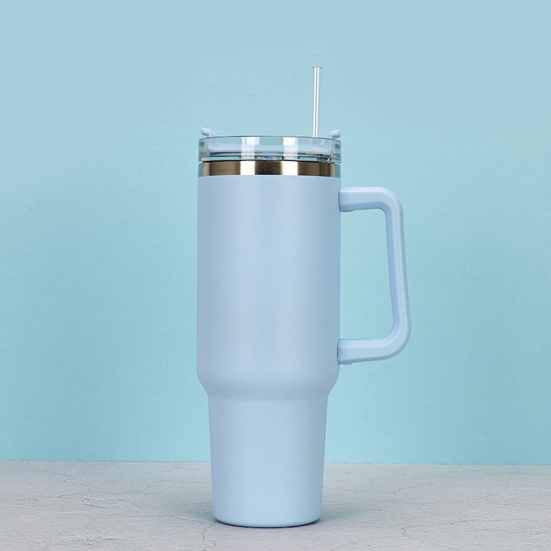 Stanley Cup Dupe 40oz Handle Insulated Cup Etsy