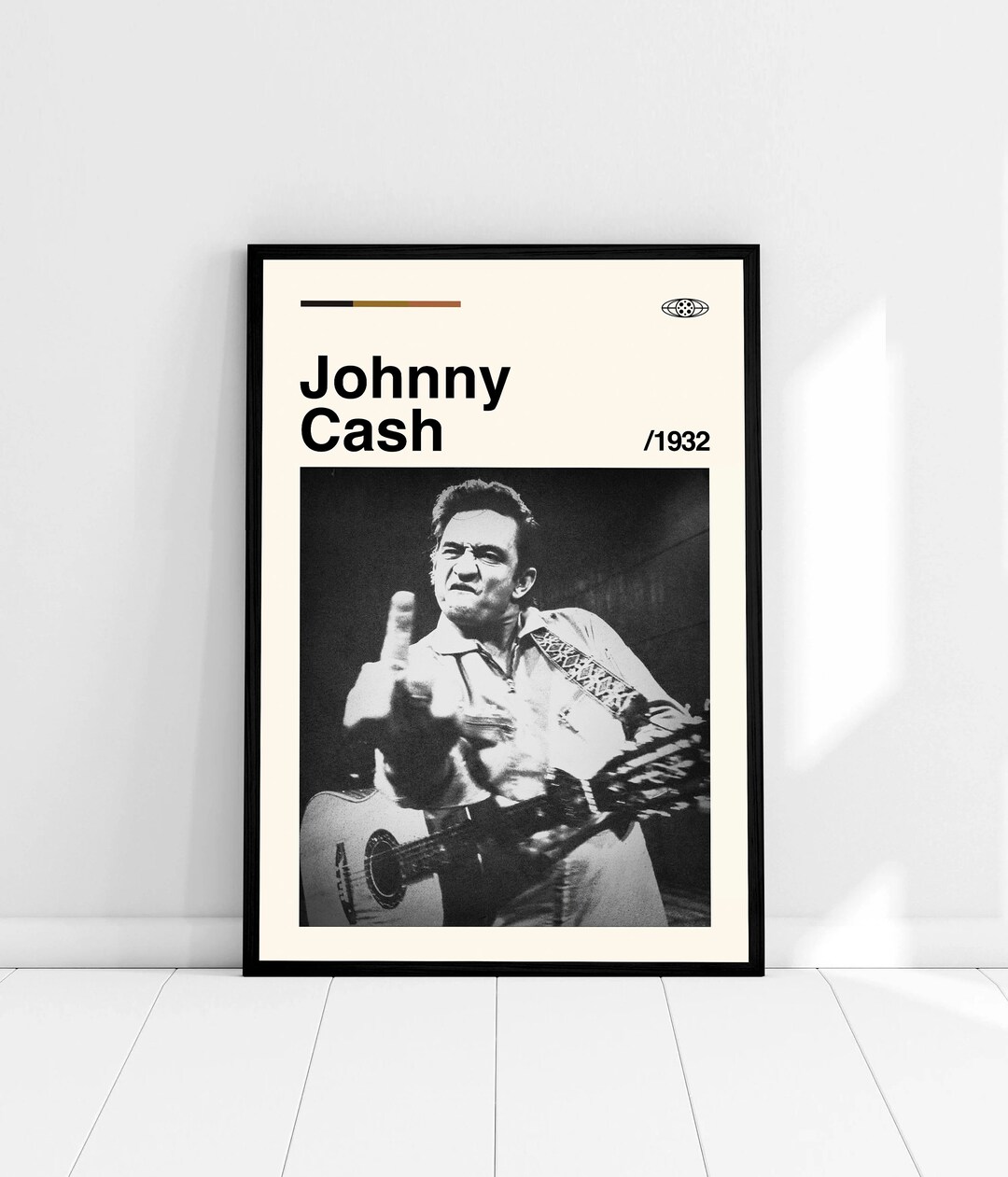 Johnny Cash Poster Johnny Cash Movie Vintage Modern Etsy