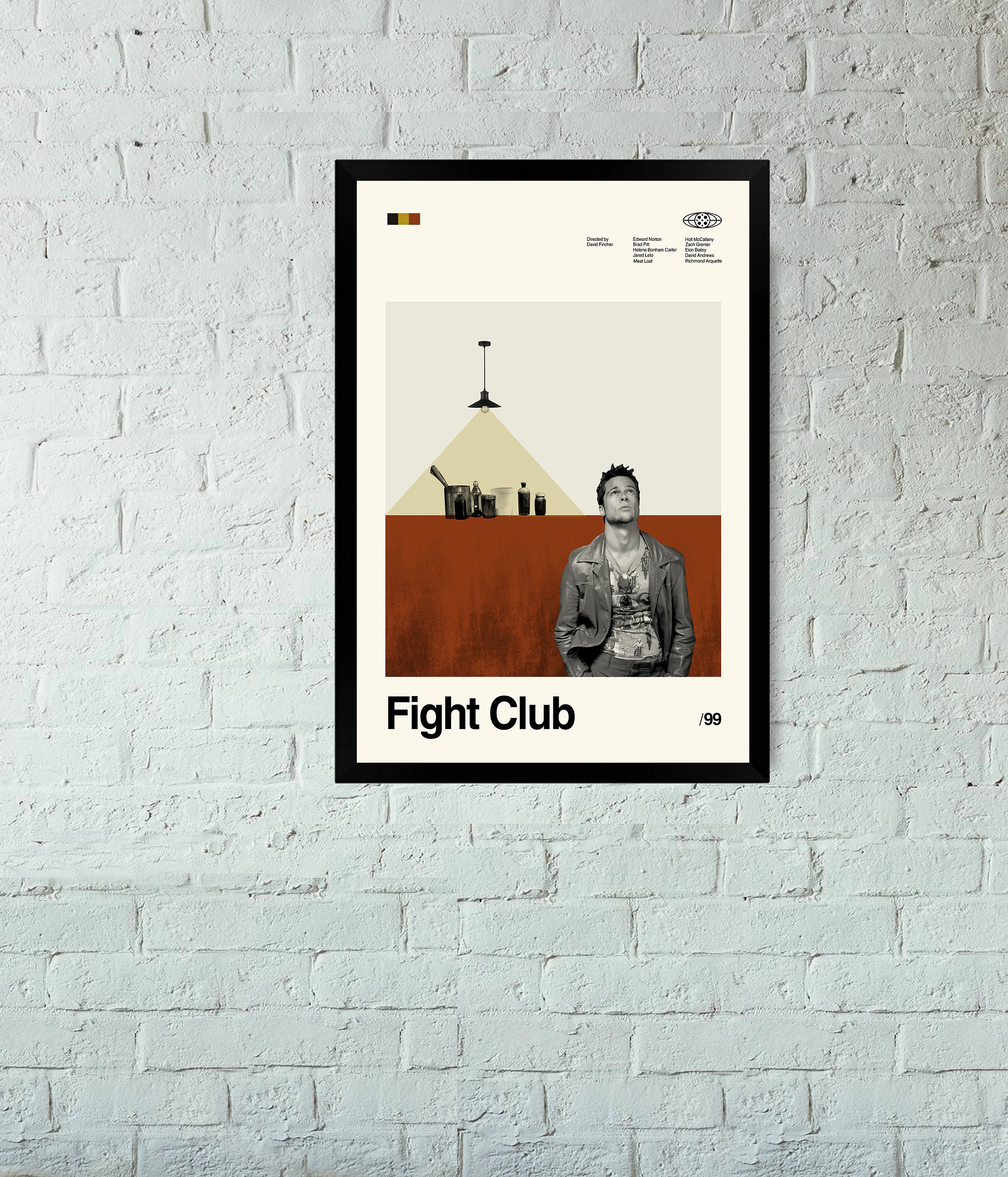 Discover Figh Club Poster - David Fincher - Retro Movie Poster - Minimalist Art - Vintage Poster