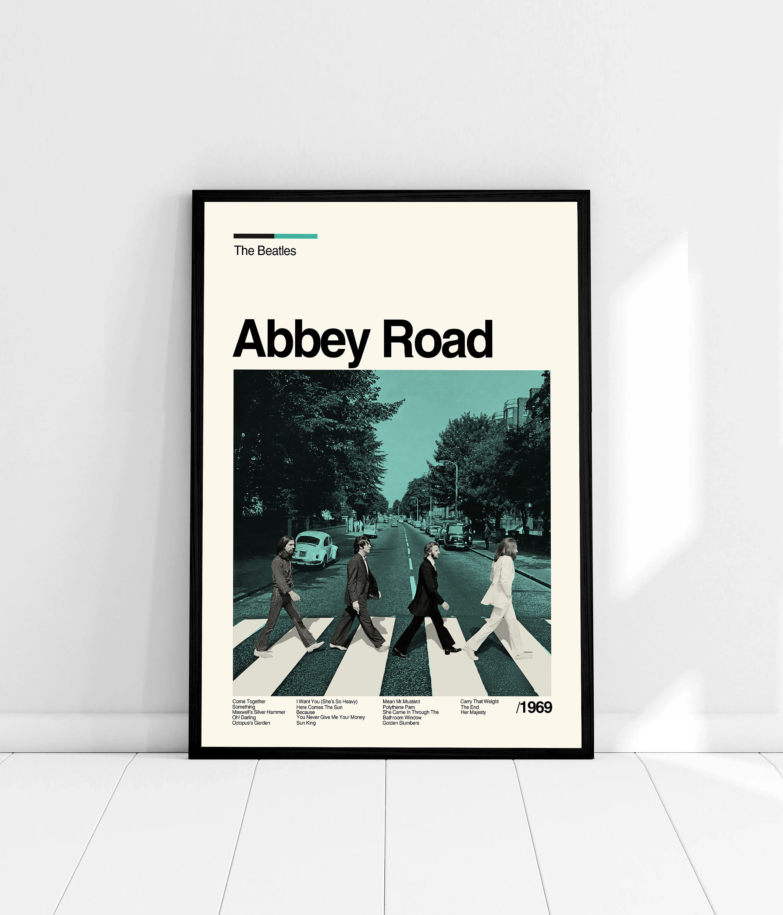The Beatles: Abbey Road - pôster de parede enrolado de 61 x