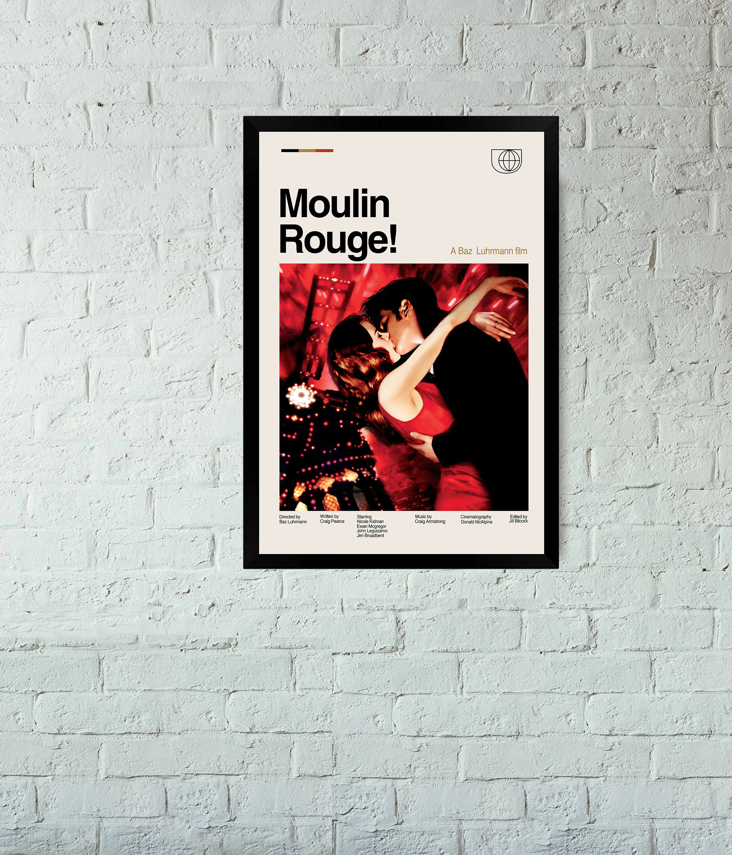 Moulin Rouge Poster - Baz Luhrmann - Retro Movie Poster