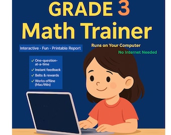 小学3年生向け算数トレーナー - インタラクティブな算数練習アプリ | 分数、掛け算、割り算、幾何、文章題