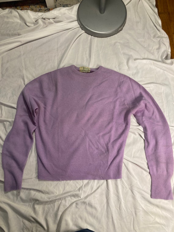 Vintage 80's light purple Lambgora Sweater