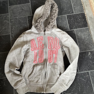 00s archive GAP fur zip hoodie Y2K グレー 00s archive “GAP” fur zip hoodie Y2K グレー