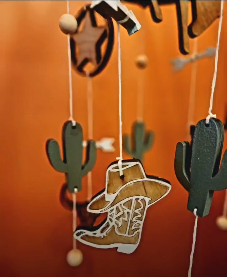 Western Baby Mobile FILE ONLY SVG Etsy