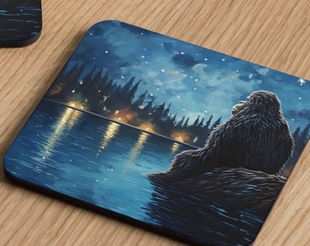 Cork-back coaster, Reflection Bigfoot Coaster