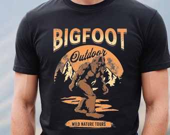 Camiseta unisex, camiseta Outdoor Adventure Bigfoot
