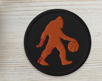 Embroidered patches, Bigfoot Basketball Embroidered Patch