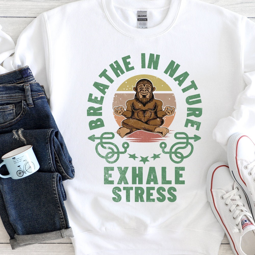 camping | Yoga Sweatshirt, Bigfoot Sweatshirt, Soft Sweatshirt, Gift for Her, Outdoor Sweatshirt, camping Sweatshirt, Weekend Sweatshirt