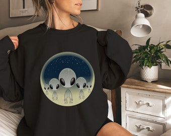 Unisex Premium Sweatshirt, Alien Invasion Sweatshirt