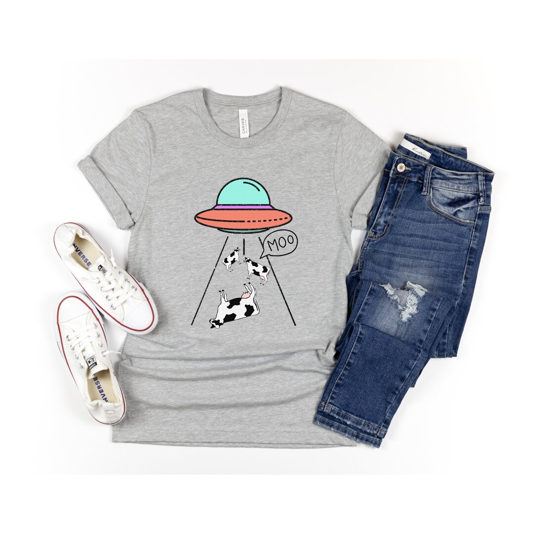 Unisex T-shirt, Alien Abduction UFO T-shirt - Etsy