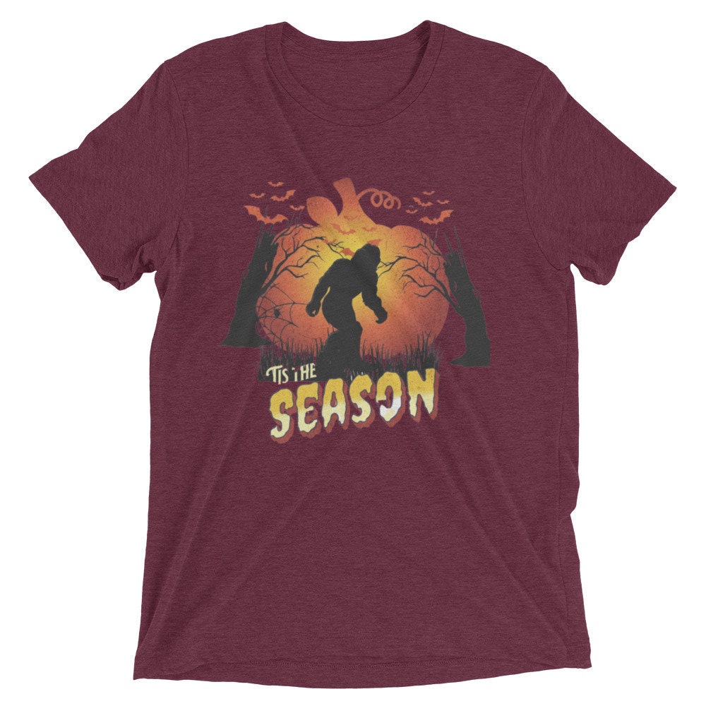 Discover Short sleeve t-shirt, Tis the Season Halloween Shirt, Bigfoot Halloween Shirt, Autumn Shirt, Funny Halloween Shirt, Trick or Treat Shirt,