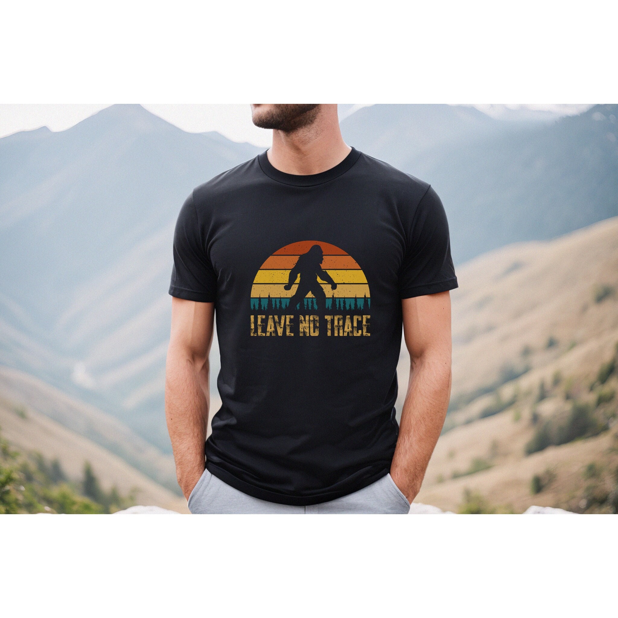 Unisex T-Shirt, Leave No Trace Bigfoot T-Shirt