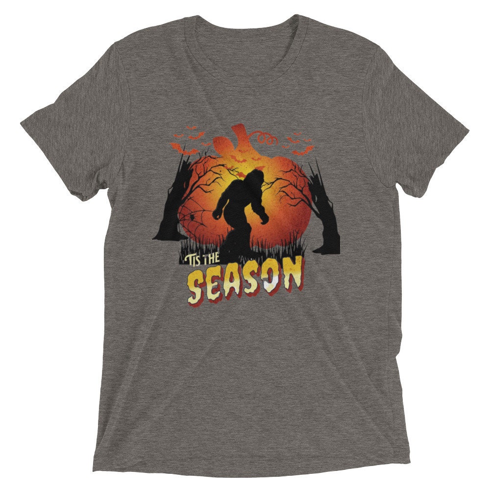 Discover Short sleeve t-shirt, Tis the Season Halloween Shirt, Bigfoot Halloween Shirt, Autumn Shirt, Funny Halloween Shirt, Trick or Treat Shirt,