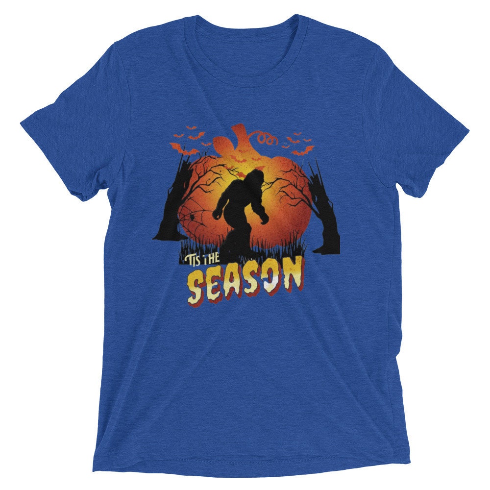 Discover Short sleeve t-shirt, Tis the Season Halloween Shirt, Bigfoot Halloween Shirt, Autumn Shirt, Funny Halloween Shirt, Trick or Treat Shirt,