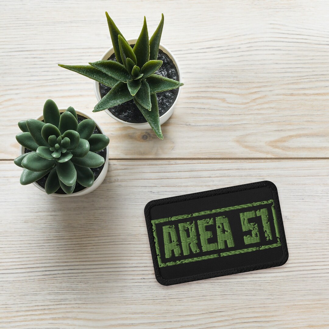 Embroidered Patches, Area 51 Embroidered Patch - Etsy