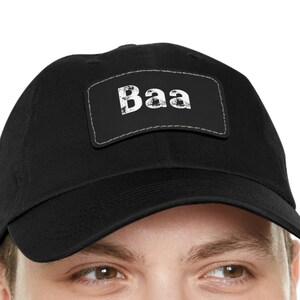 BLACK SHEEP -Hat with Leather Patch - Outsider, Rebel, Independent