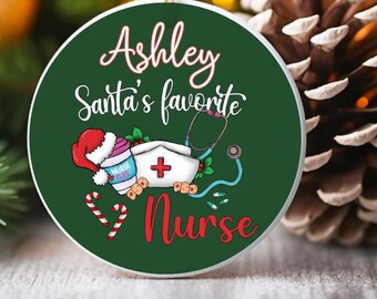Personalized Nurse Christmas Ornament, Healthcare Hero Gift