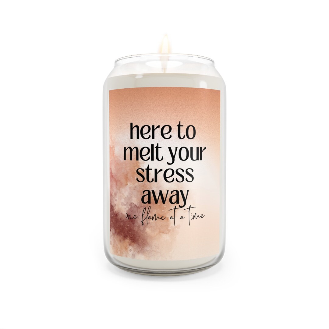 Aromatherapy Stress Relief Candle Melt Your Stress Away One Etsy