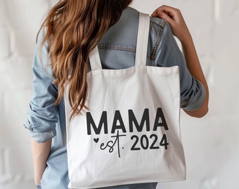 Personalized Mama Est [Year] Tote Bag - Mother's Day Gift