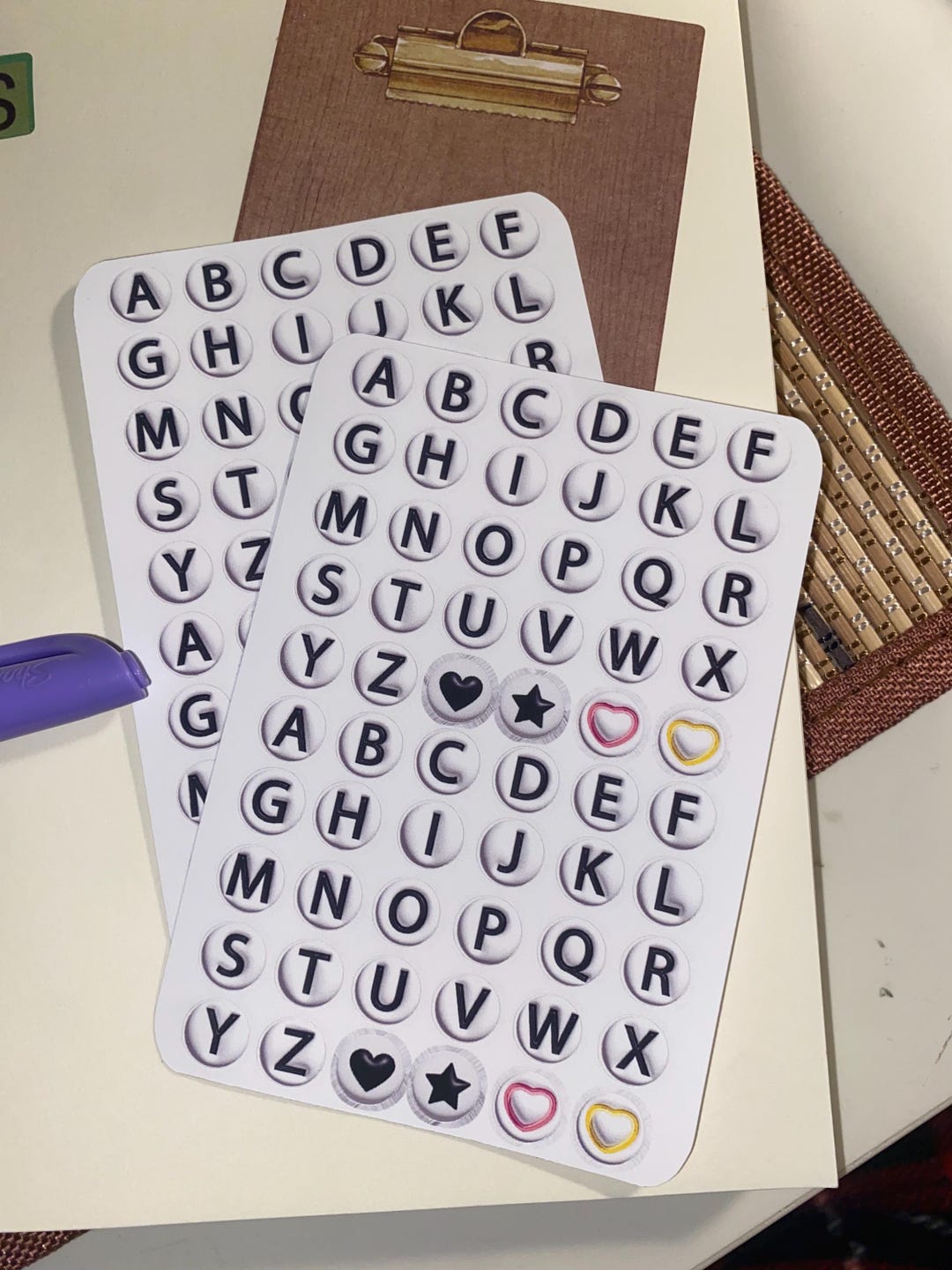 Mse Sticker Mini Bead Stickers, Junk Journal Sticker, Bead Letter Sticker, Letter ...
